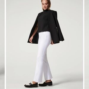 Spanx on the go kick flare white pants small